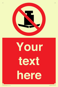 Custom No Heavy Loads Sign